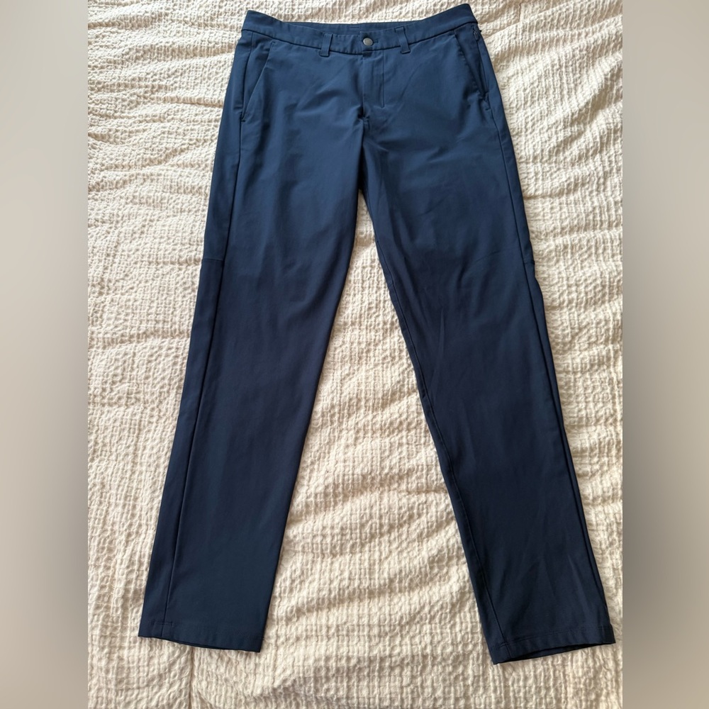 Lululemon Commission Pants Slim Fit Navy Size 32 – Warpstreme™ ABC Technology